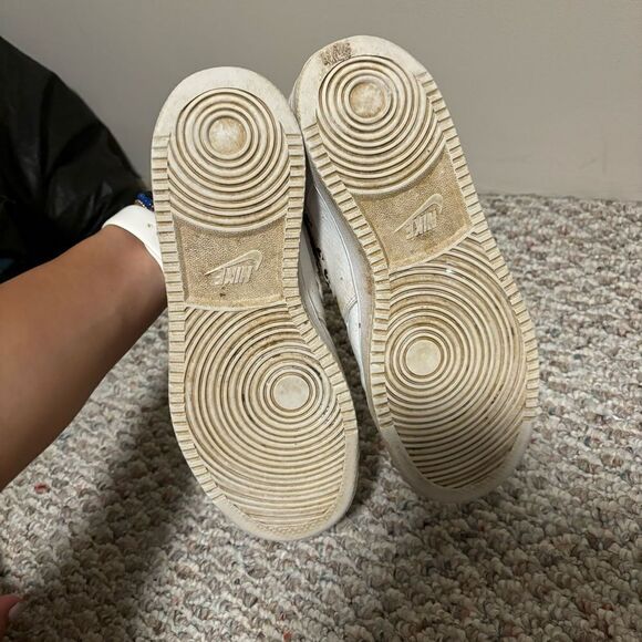 Nike Court Vision Low 11 Sneakers White Desert Sand Leopard Print- Size 7.5 - Picture 8 of 11